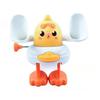 Wind Up Chicken Toy with Somersault Action Plastic Clockwork Chick for Interactive Play Celebration Highlight Chick Toy
