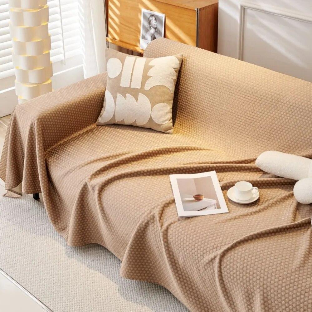 Четырехсезонное современное роскошное одеяло, хлопковый чехол для дивана, ковер с защитой от пыли и кошачьих царапин, одиночный, полный
