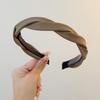 2024 Корейский стиль плетеная повязка на голову: Высококлассный, универсальный аксессуар для волос для умывания или выхода в свет