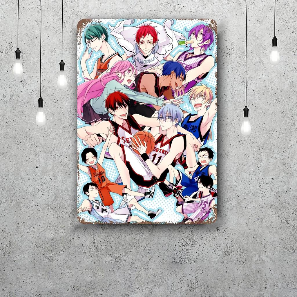 Kuroko no Basket Заменить Плюс Винтажные Металлические Жестяные Знаки Постеры Декор Ретро Металлическая Табличка Настенное Искусство Декор для Гаража Бара
