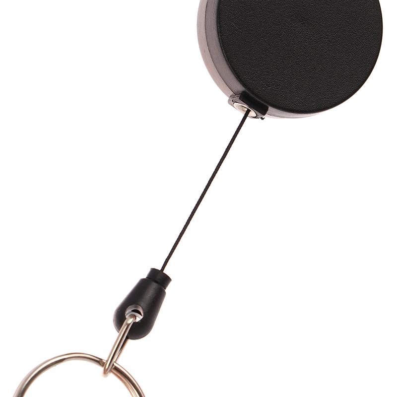 Выдвижная катушка для бейджа для карточки с именем, металлическое выдвижное кольцо для ключей