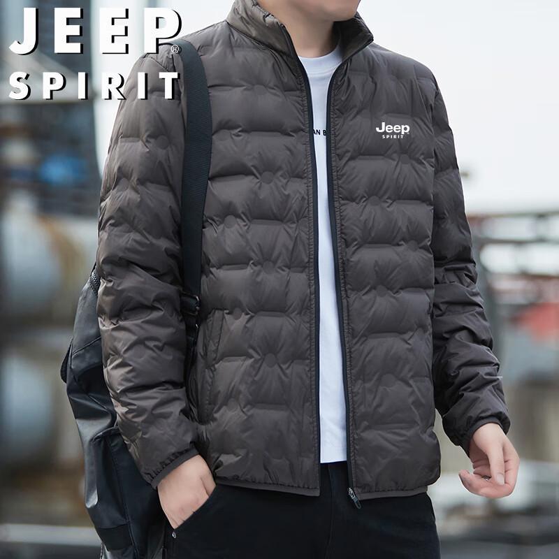 Мужская пуховая куртка JEEP SPIRIT с воротником-стойкой свободного кроя