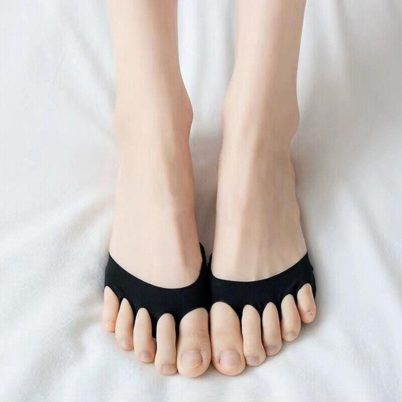 Подушечки для пальцев ног, противоболевые, противоскользящие подушечки для передней части стопы, полустельки, невидимые носки