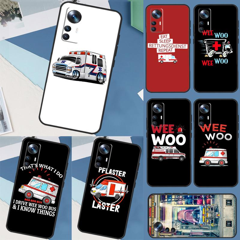 Скорая помощь EMS EMT Парамедик Для Xiaomi 12T 11T 13 Pro 12 Lite 12X Чехол Для POCO F5 X3 X4 X5 Pro F3 F4 GT M5 C40 Чехол