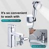Водосберегающий внешний душевой комплект с пружинным шлангом, многофункциональная насадка для смесителя для раковины, гибкий пружинный дизайн, смеситель для раковины