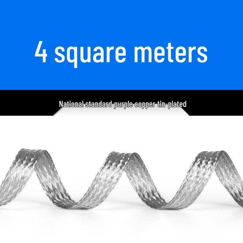 Purple Tinned Braided Copper Strip: Grounding and Connection Wire (6/10/25/35 Sq Mm)