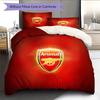 Arsenal Football Club Pattern Bedding Quilt Set  Home Decoration  Gift (1 * duvet cover + 2 * pillowcase  without core)