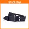 Casual Womens Leather Belt With Silver Or Gold Alloy Buckle For Fashionable Looks