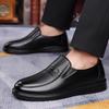 Men's Casual Leather Shoes New Cowhide One-pedal Versatile Men's Shoes Genuine Leather Middle-aged and Elderly Dad Business Shoes