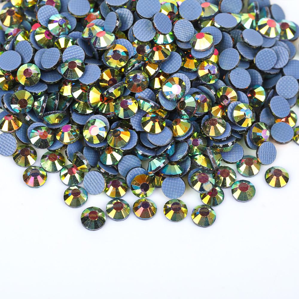 Wei Chen, Guomao A Decoration Color Plated Glue Bottom Rhinestone Mobile Phone Case Diy Nail Art Beauty Glass Jewelry Accessories