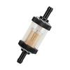 Motorcycle Fuel Gasoline Filter Carving ABS Heat Resistance for 6mm Diameter MotorbikeBlack