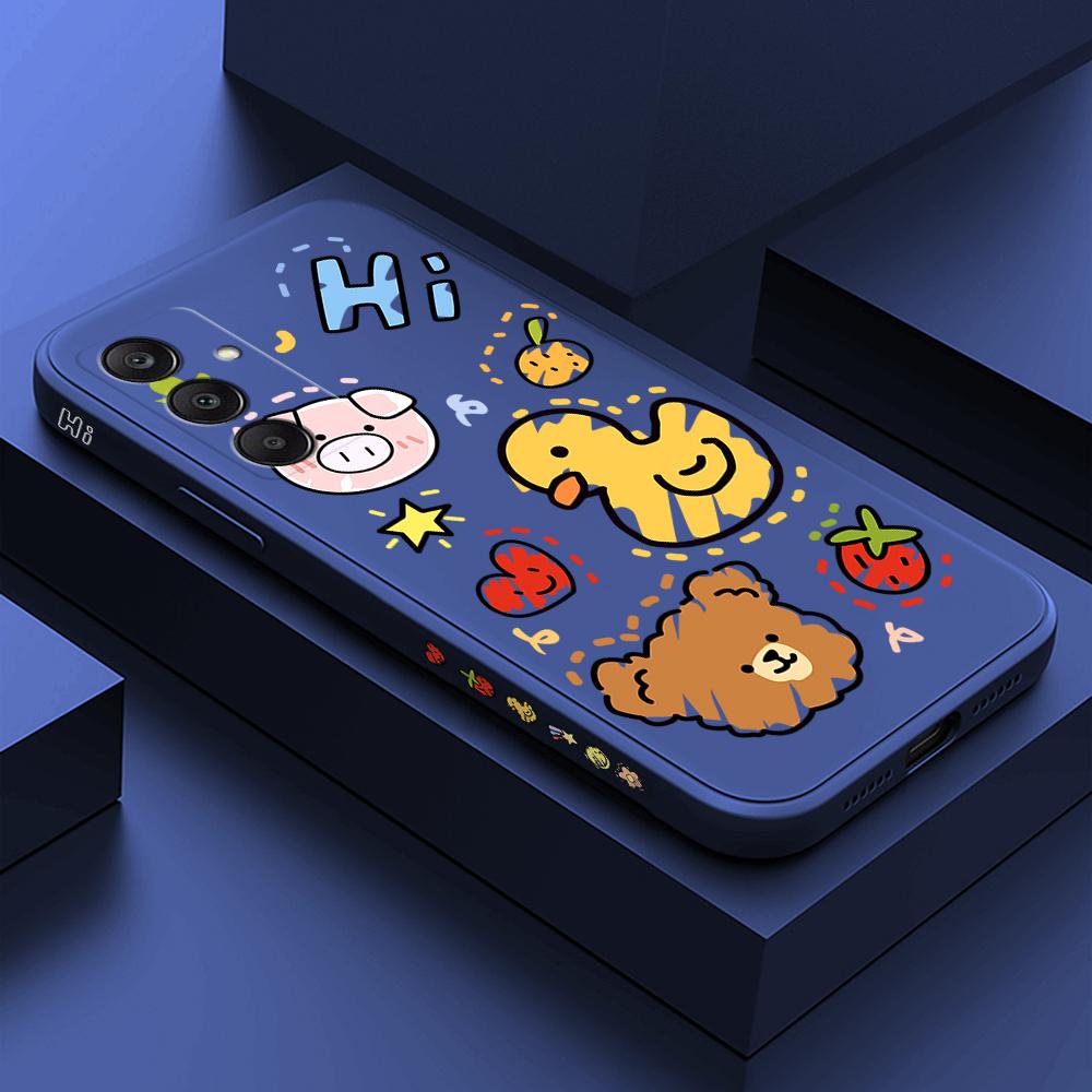 Чехол для телефона с мультяшным красочным узором, квадратный, жидкий силикон, TPU, полное покрытие камеры, противоударный защитный чехол для Samsung Infinix Tecno