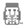 Fine Mold Nano Dread Series Японский флот 12 см одиночная пушка с высоким углом наклона 8 см одиночная пушка с высоким углом наклона пластиковые детали для моделей WA45 1/700 и