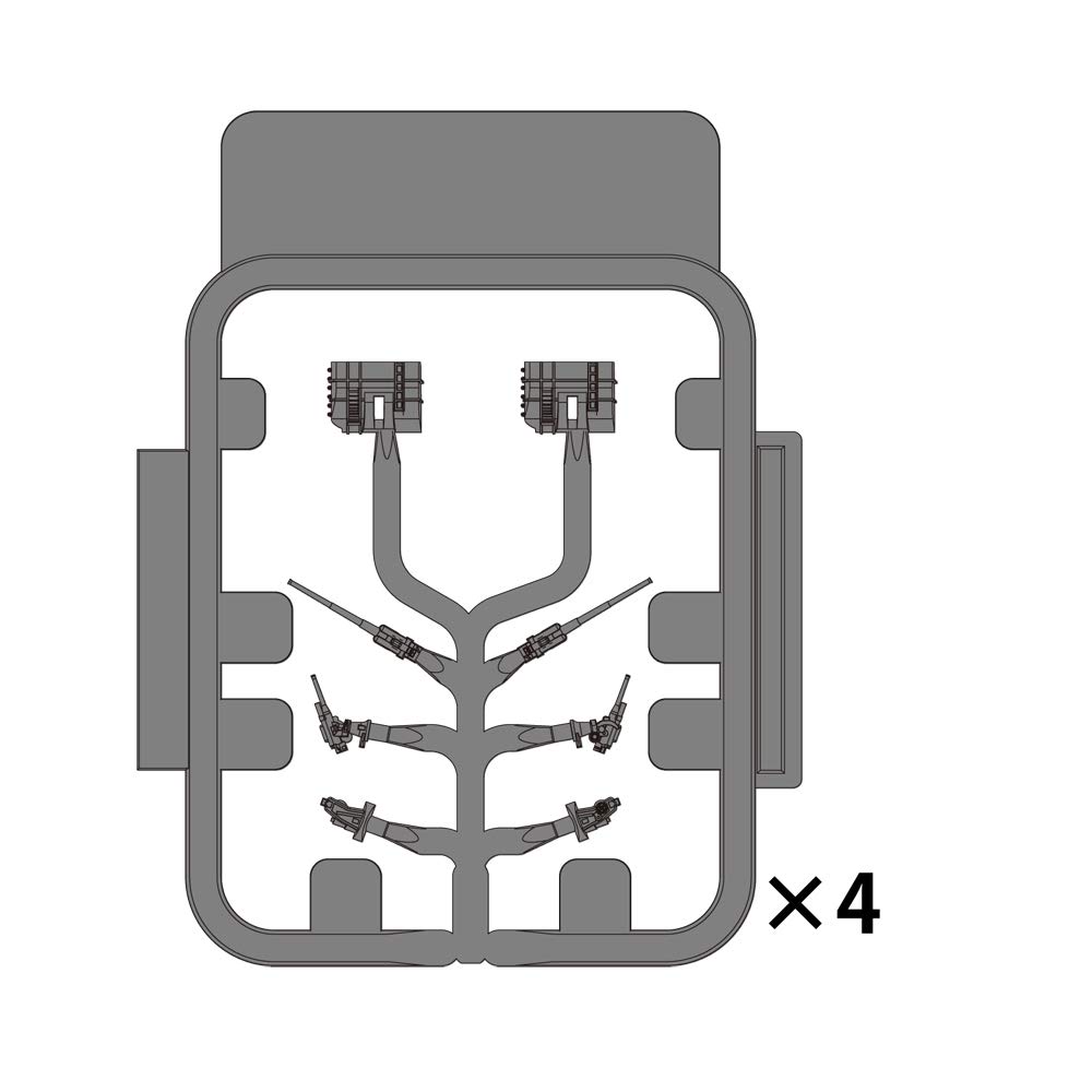 Fine Mold Nano Dread Series Японский флот 12 см одиночная пушка с высоким углом наклона 8 см одиночная пушка с высоким углом наклона пластиковые детали для моделей WA45 1/700 и