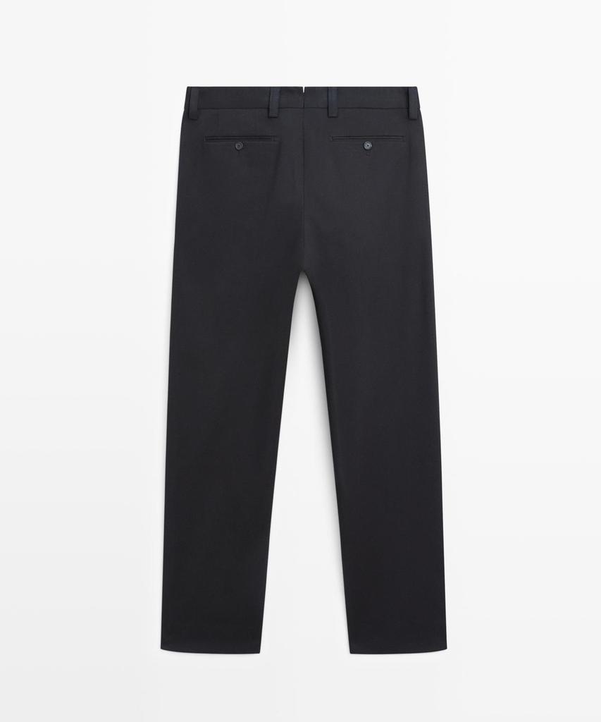 Брюки Masimodutti tailored fit с зауженными книзу штанинами