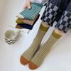 High Quality Cotton Women Socks Casual Fashion Striped Harajuku Streetwear Sports Socks Japan Style High School Girls Long Socks