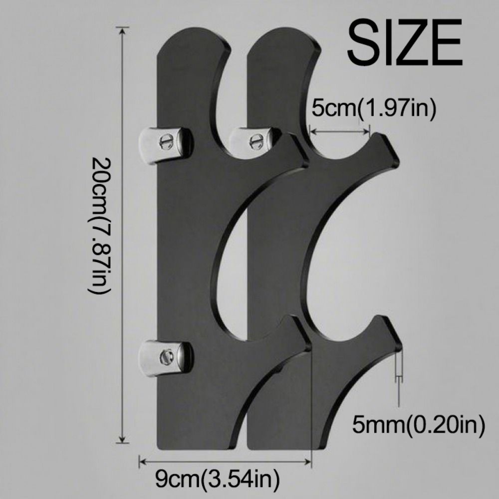 2Pcs Decorative Lightsaber Showing Stand Acrylic Lightsaber Hang Rack Lightsaber