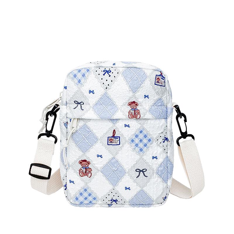 Модная маленькая сумка 2025 новая трендовая маленькая свежая студенческая сумка-мессенджер милая маленькая холщовая сумка для девочки