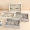Detachable Jewelry Storage Case Solid Color Necklace Storage Box Portable Jewelry Box Travel