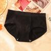 Mid Waist Seamless Nylon Briefs Tummy Control Butt Lifter Leakproof Underwear for Daily Wear