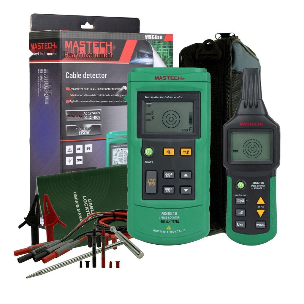 Детектор и трассировщик подземных кабелей Mastech MS6818 Huayi