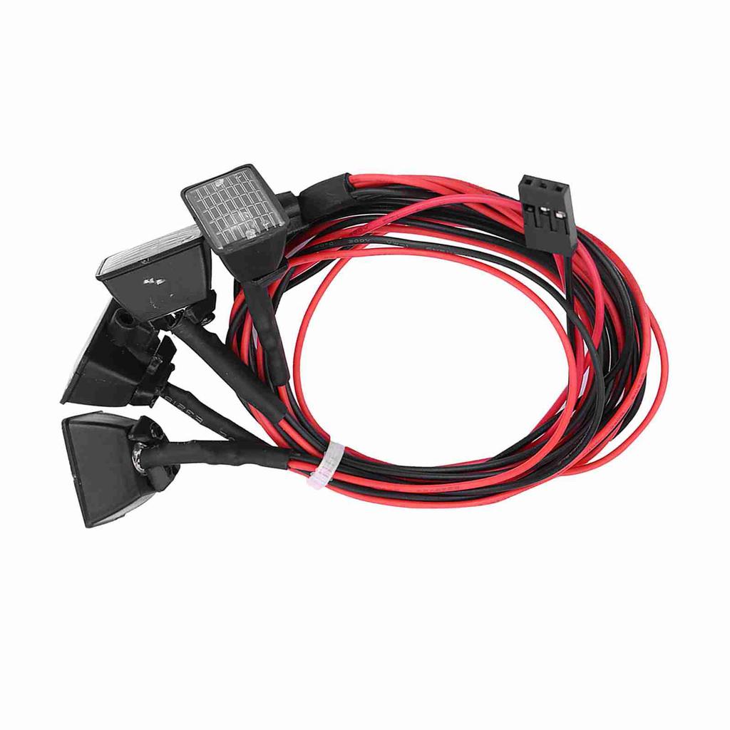 RC Crawler Roof Lights LEDs Light Bar Lamp Accessory for Axial Scx10 Traxxas Trx-4 Car (White)