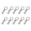 10pcs R-Shaped Metal Body Clips for 1/10 1/8 Model Car Durable Stainless Steel Pins for RCs Model Car Simple Fixing