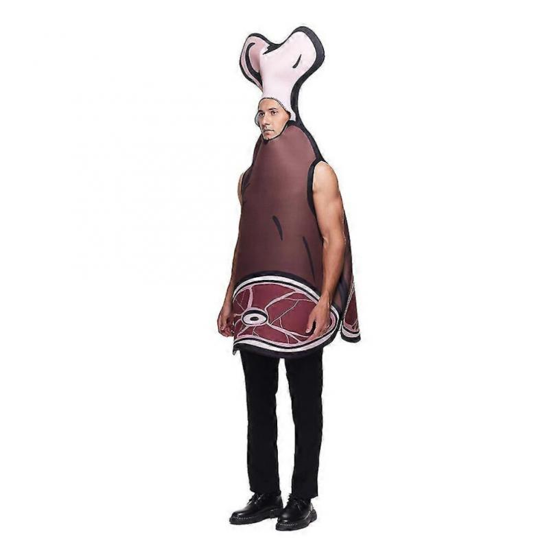 Halloween Party Adult Women's And Men's Ham Meat Cosplay Jumpsuits Costume