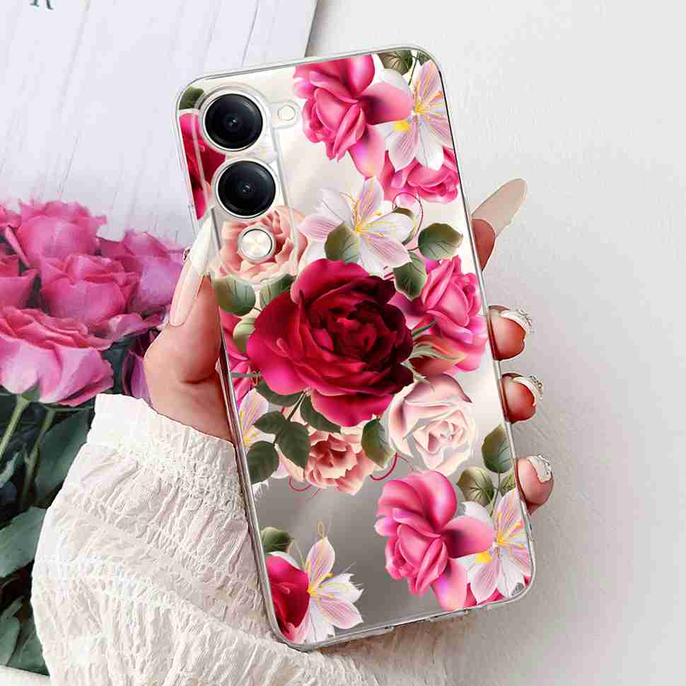Ударопрочный чехол для Vivo Y04 Y 04 4G 6.74" Ретро-принт Дракон Мягкий силиконовый ТПУ чехол для Vivo Y29s Y 29S 5G Чехлы для телефона Capa