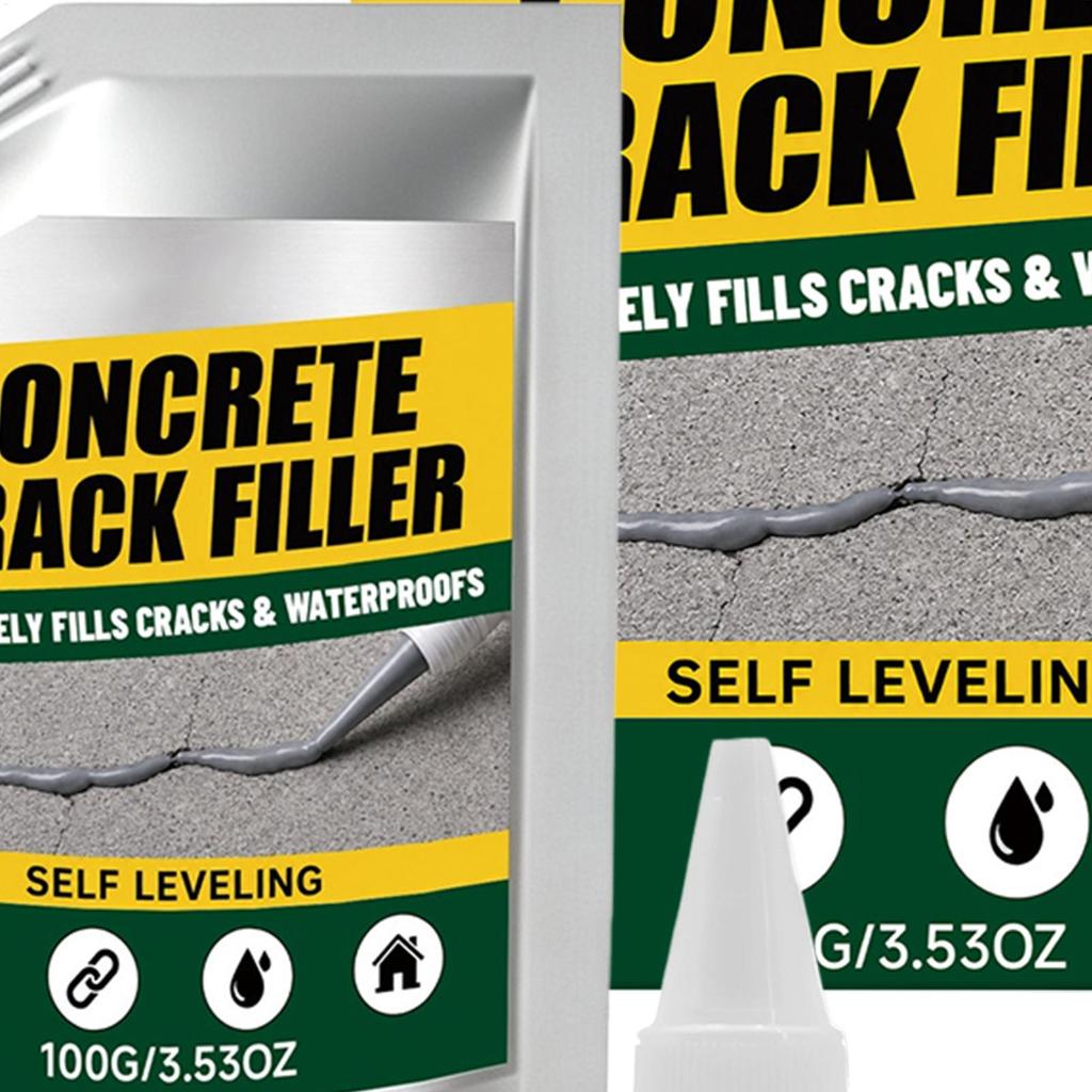 Multipurpose Concrete Crack Filler Waterproof Strong Bond Self Leveling, Fast Drying Joint Repair Sealant for Indoor Outdoor