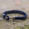 Anchor Bracelet Men Double Layer Milanese Rope Brazelets Antique Navy Style Nautical Trend Male Wrist Accessories