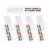 Colorful Alphabet Page Markers Small Strips Sticky Index Tabs  Notebooks