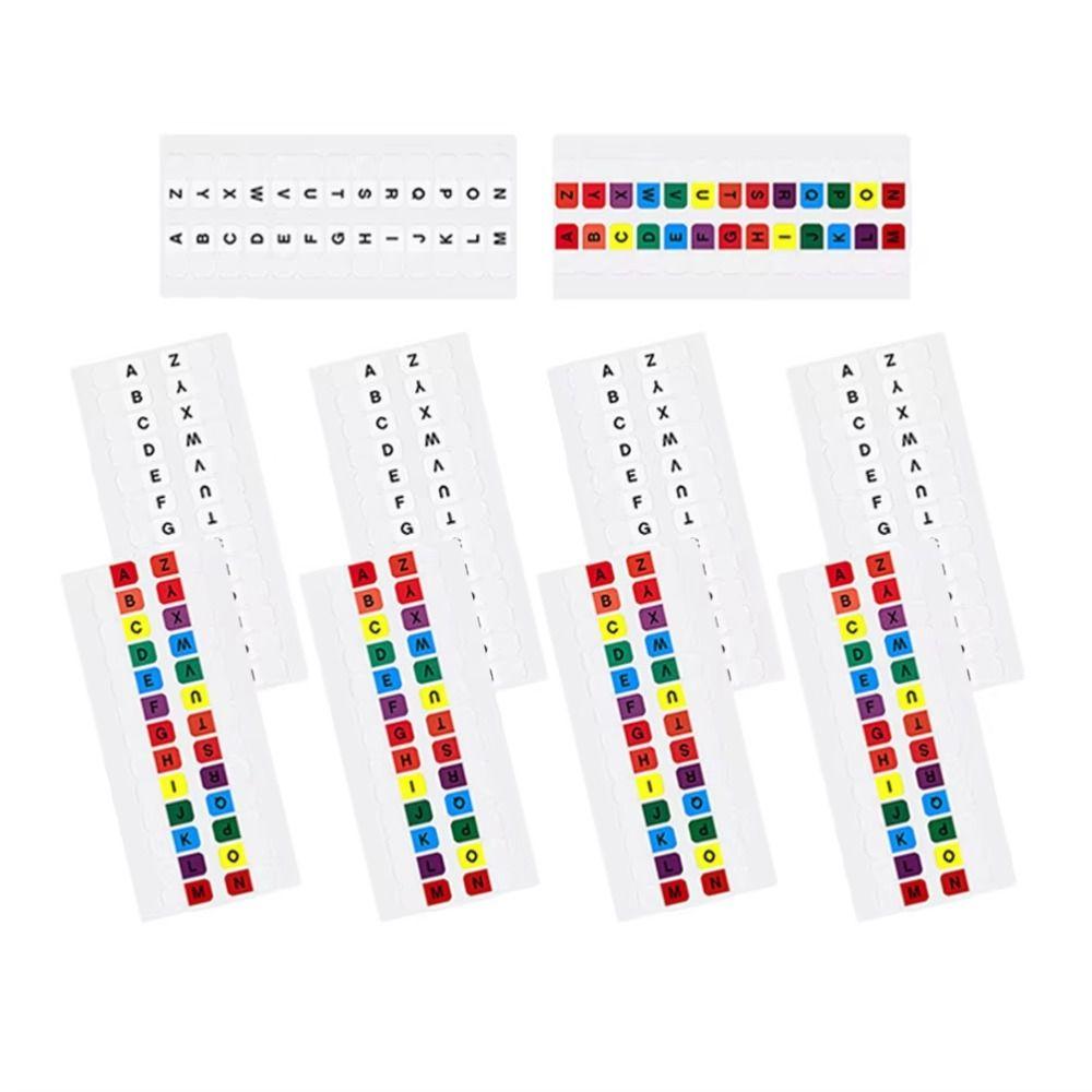 Colorful Alphabet Page Markers Small Strips Sticky Index Tabs Notebooks