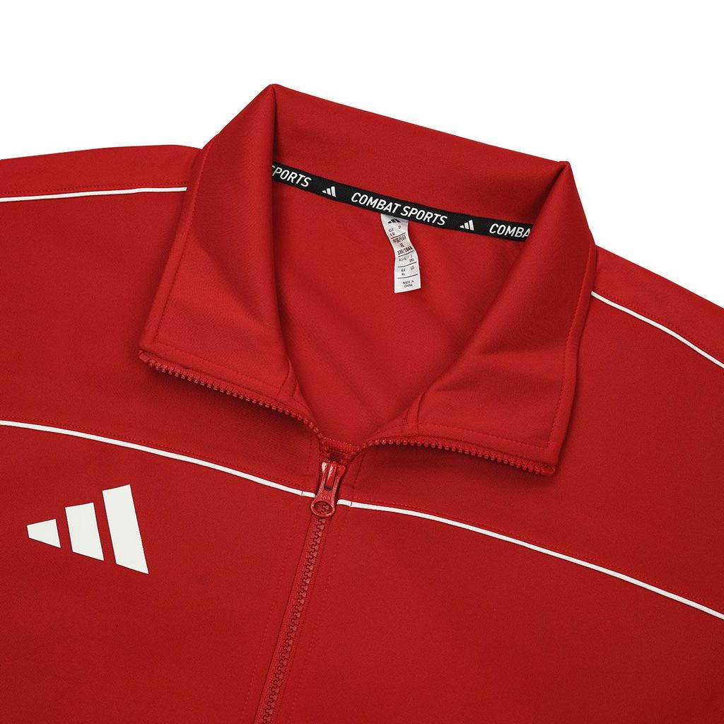 adidas Мужская куртка на молнии для тхэквондо TR401CS Красный Белый TR401CS-RW