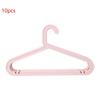 10Pcs Nordic Household Plastic Clothes Hangers Strong Heavy Duty Traceless Nonslip Drying Rack Storage Holder for for X3UC