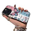 Чехол для iPhone с бабочками для 13/14/15 Pro/16 Pro Max/17 - Сине-розовый девичий дизайн