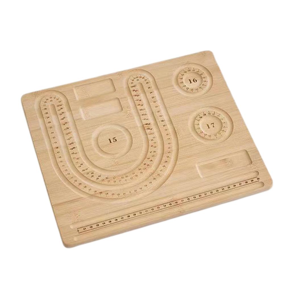 Доска-бисерница из массива дерева для DIY браслетов, ожерелий, бисероплетения, изготовления ювелирных изделий, органайзер-лоток, инструмент для рукоделия и измерения, аксессуары