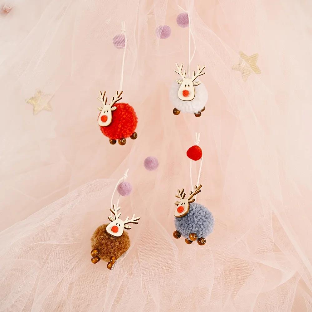 Christmas Decor Christmas Ornament Felt Elk Pendant Creative New Christmas Tree Hanging Gift Home Decoration