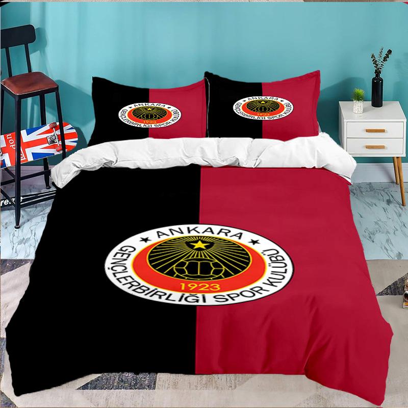 Genkelbigli Club Sports 3PCS Bedding set,Ideal for 1pc Duvet Cover And 2pcs Pillowcases Perfect for Fan gift,Ideal for Bedroom, Dormitory