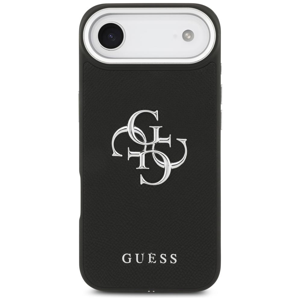Guess Grained Big 4G Classic Logo case for iPhone Air black