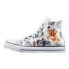 Tom & Jerry x Chuck Taylor All Star High Кроссовки унисекс с принтом по всей поверхности Белый Мульти Черный A15112C