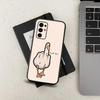 Смешной чехол для телефона с средним пальцем для Samsung S24,S21,S22,S23,S30,Ultra,S20,Plus,Fe,Lite,Note,10,9,5G Черный Мягкий чехол
