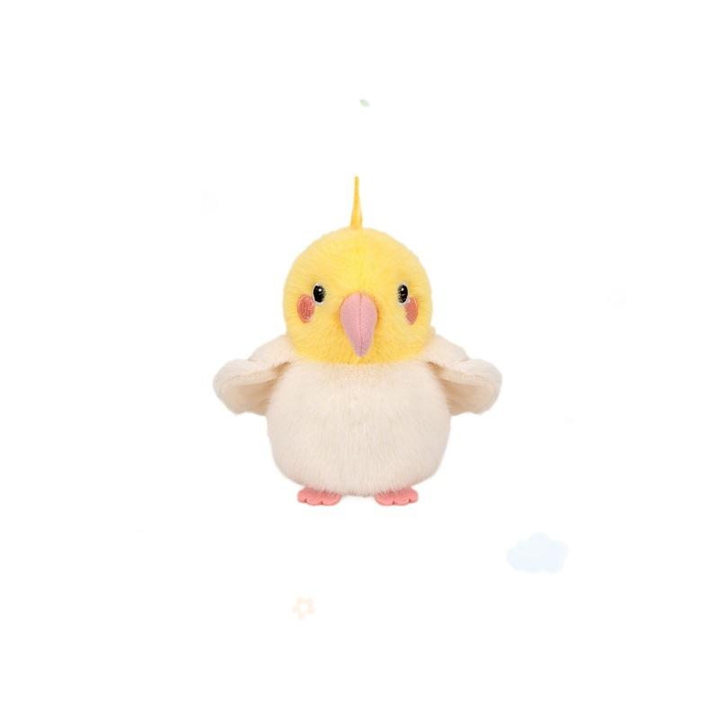 Плюшевая игрушка-симуляция птицы, милая кукла-воробей, попугай, памятный подарок из зоопарка