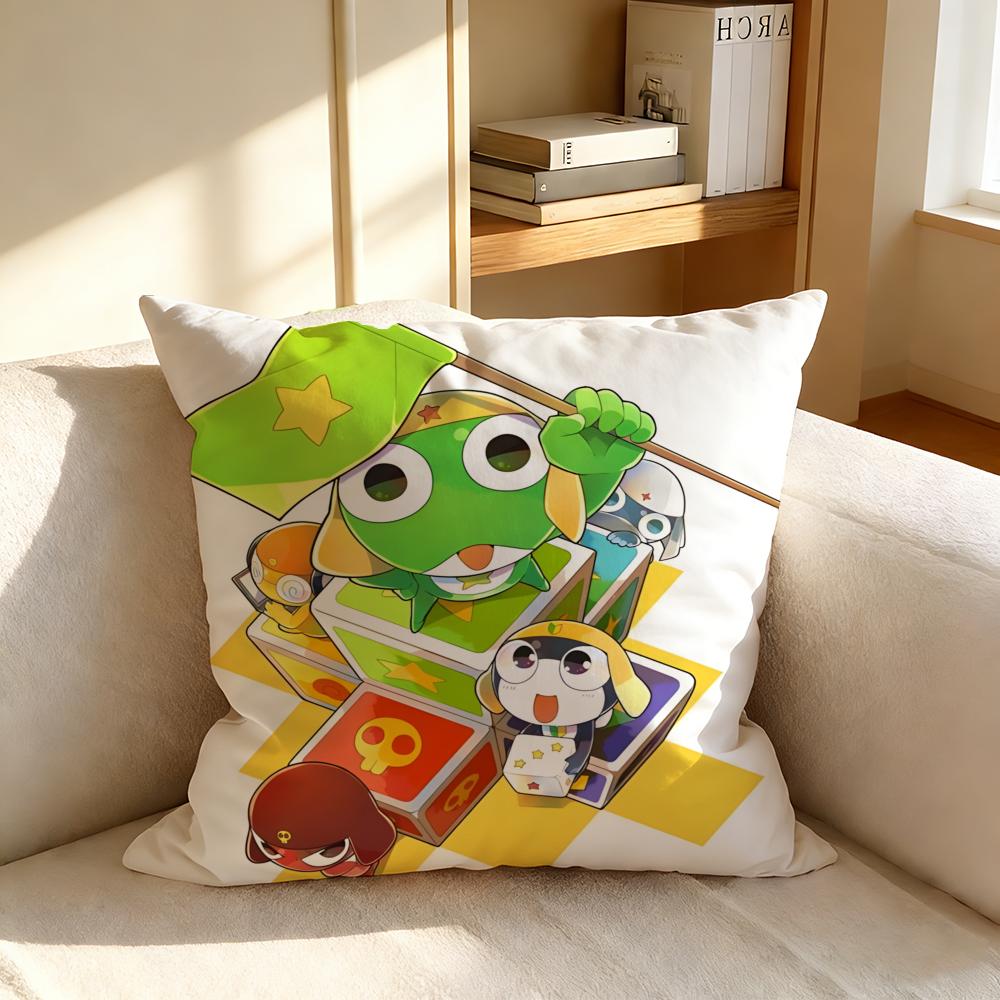 ASgt Frog Cushion Cover Square Vintage Soft Sofa Cushion Cover Home Decor Protective Pillowcase
