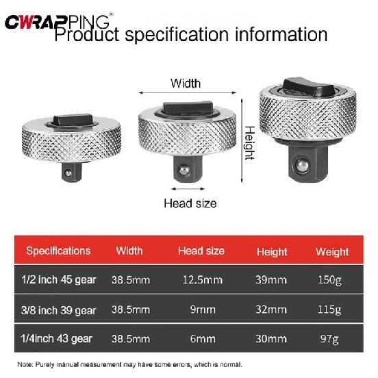 Ratchet Wrench Drive Small Quick Socket Portable Whole Steel Palm Finger Reversible Two-way Square Drive Repair Tools for Car