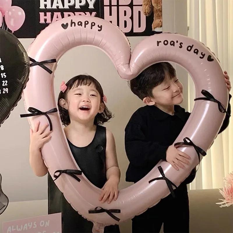 Аксессуар Шарик-Сердце Милый Любовь Звезда Шарики День Рождения Свадьба Детский Душ Украшение Фоторамка Подарки Орнамент