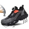 Fashionable, Comfortable and Casual Sports Shoes, Work Boots, Anti-puncture and Anti-crush Safety Shoes, Men's Protective Shoes