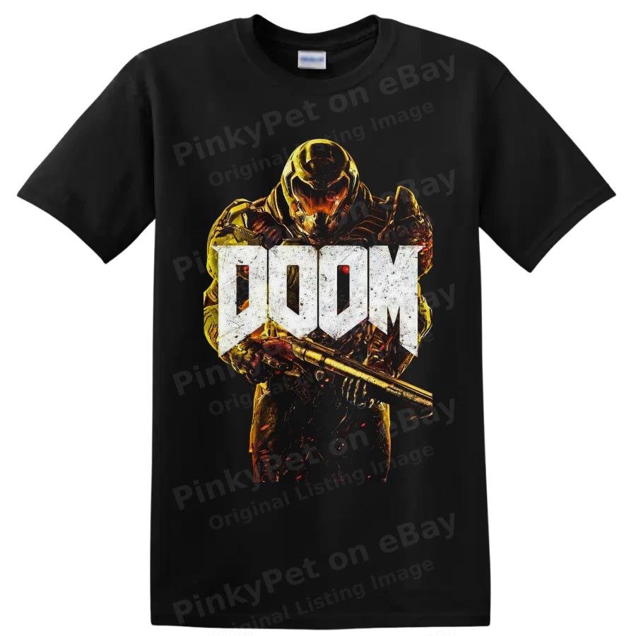 Doom Slayer T Shirt Armored Warrior Sci Fi Shooter Game Art Graphic Combat Tee