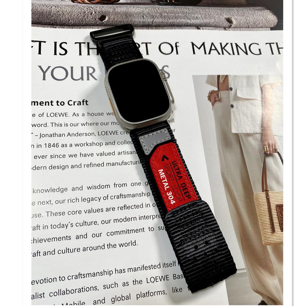 Compatible with Apple Watch Series 9/8/7 6/5/4/SE Ultra 2/3 Nylon Woven Band Designed To Fit 49mm 42mm 44mm 45mm 38mm 40mm 41mm