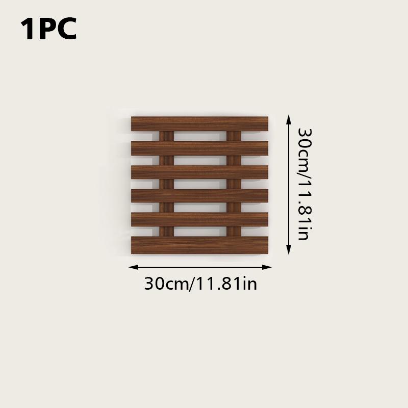 1/2/3/4pcs Wooden Hanging Rack Bohemian Anti-corrosion Flower Shelf Layout Living Room Potted 30x30cm